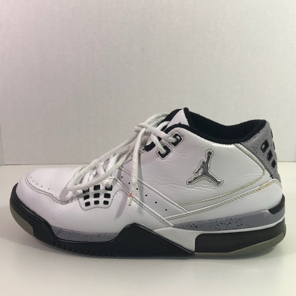 Jordans Flight 23 Men’s SZ 9 white/black & grey - Picture 6 of 8